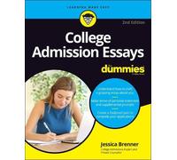 Jessica Brenner College Admission Essays For Dummies (Tascabile)