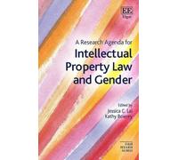 Jessica C Lai A Research Agenda for Intellectual Property Law (Copertina rigida)