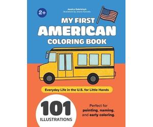 Jessica Gabrielzyk My First American Coloring Book (Tascabile)