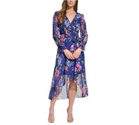 Jessica Howard Abito Floreale A V Collo Donna Con Orlo Alto Basso
