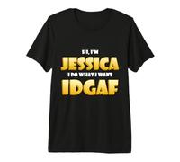 Jessica Joke IDGAF Meme Funny Halloween Costume for Jess Maglietta Premium