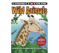 Jessica Mazurkiewicz Connect and Color: Wild Animals (Tascabile)