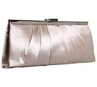 Jessica McClintock Blaire Satin Frame Evening Clutch, Borsa da Sera Donna, Colore Champagne, Einheitsgröße