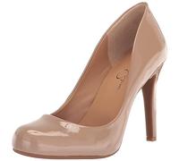 Jessica Simpson Calie Round Toe Pump, Scarpe décolleté Donna, Chai Latte Super Patent, 39 EU