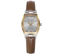 Jessica Simpson Diamond Collection Orologio da donna, classico, al quarzo, cinturino in pelle, quadrante con cristalli sfaccettati, elegante orologio da donna