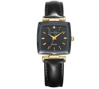 Jessica Simpson Diamond Collection Orologio da donna con quadrante quadrato, cinturino in pelle, movimento al quarzo, elegante orologio elegante