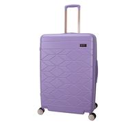 Jessica Simpson, Lavanda inglese, Large Checked, Valigia trolley espandibile a 8 ruote da 76,2 cm