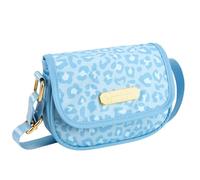 Jessica Simpson Mini portamonete in pelle vegana soffice, Ghepardo Blu, Casual