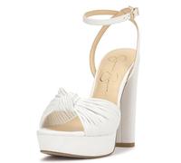 Jessica Simpson Sandali da donna con plateau Immie, Mini lucertola bianca, 40 EU