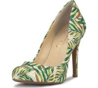 Jessica Simpson Women's Calie Pump, Green Multi Jungle Jacquard, 11