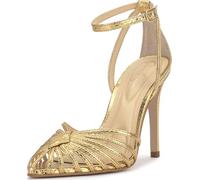 Jessica Simpson Women's Paveri Pump, Gold Metallic Snake, 9