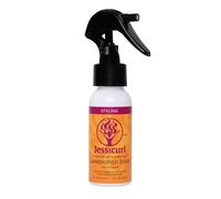 Jessicurl Spray gelebrante, Island Fantasy, 2 Fl oz. Rinforzatore per ricci per capelli fini con estratto di semi di lino, Styler per ricci per capelli mossi, Prodotti per capelli ricci