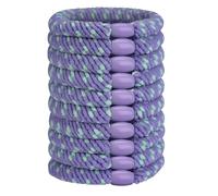 JessLab Elastici per Capelli Tie-Dye per Donne, Fasce Elastiche Spiralate Colorate, Senza Pieghe, Elastiche e Delicate per Tutti i Tipi di Capelli, Confezione da 10, Viola