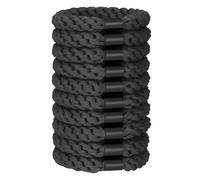 JessLab Set 10 Elastici Capelli, Morbidi e Senza Danni Perfetti per Donne Ideali per Code di Cavallo Fasce Elastiche Accessorio per Ragazze Donne Signore, Nero