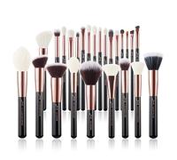Jessup Brand 25pz Pennello per trucco professionale Fondazione Cosmetici di Bellezza per polvere, ciglia, rossetto Setole in materiale sintetico-naturale T155
