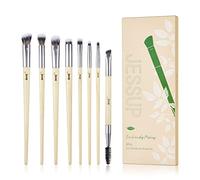 Jessup pennelli occhi Pennelli trucco Set di pennelli precisione vegani 8 pezzi ombretto polvere sfumatura eyeliner evidenziatore Capelli sintetici puri T328