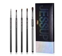 Jessup set pennelli labbra 5 pezzi pennelli make up pennelli trucco professionale alta qualità premium nero argento T325