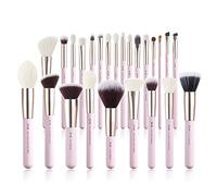 Jessup Set pennelli make up professionale 25pz rosa con etichette T290