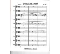 Jesu, Joy of Man's Desiring for Saxophone Choir by J.S. Bach