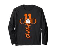 JESUS 11 ANNI CHILD OF GOD BASKETBALL 11 COMPLEANNO Maglia a Manica