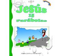 Jesús 15 Parábolas: Libro cristiano didáctico para colorear para niños y adultos