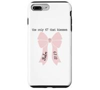 Jesus 67 Religious 6 7 Christian 6-7 Bible Verse Psalm 67:12 Custodia per iPhone 7 Plus/8 Plus