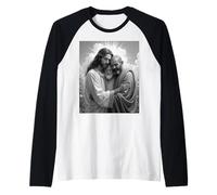 Jesus, Allah, And Buddha: A Symbol of Peace And Unity Maglia con Maniche Raglan