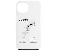 JESUS, Always The Answer - Christian Faith Crossword Puzzle Custodia per iPhone 13