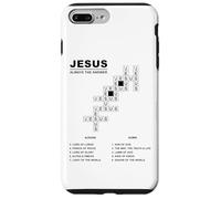 JESUS, Always The Answer - Christian Faith Crossword Puzzle Custodia per iPhone 7 Plus/8 Plus