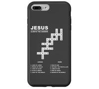 JESUS, Always The Answer - Christian Faith Crossword Puzzle Custodia per iPhone 7 Plus/8 Plus