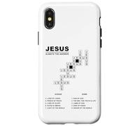 JESUS, Always The Answer - Christian Faith Crossword Puzzle Custodia per iPhone X/XS