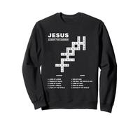Jesus, Always The Answer - Christian Faith Crossword Puzzle Felpa