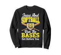 Jesus And Softball Run The Bases Set Before You Felpa