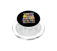 Jesus And Softball Run The Bases Set Before You PopSockets PopGrip per MagSafe