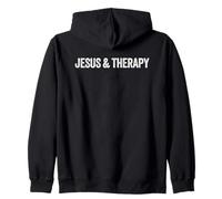 Jesus And Therapy Felpa con Cappuccio