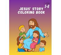 Jesus Bible Story Coloring Book - 14 Pics Mini Books for Kids Ages 3-8 | Christian DIY Crafts with Bible Scenes of Jesus | Faith-Based Coloring for ... Church Gifts, Holiday Favors, KDP Edition