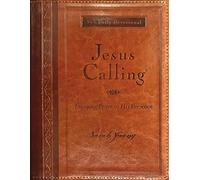 Sarah Young Jesus Calling, Large Text Brown Leathersoft, (Rilegato in ecopelle)