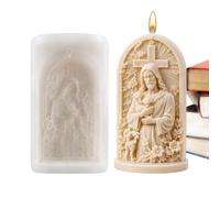 Jesus Candle Silicone Mold | Non Stick Easy Release Reusable Craft Mold