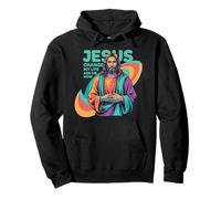 Jesus Changed My Life Ask Me How Devoted Christian Worship Felpa con Cappuccio
