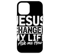 Jesus Changed My Life Ask Me How Fede Evangelizzazione Custodia per iPhone 12 mini