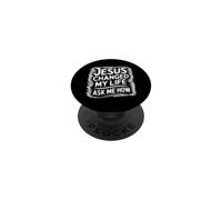 Jesus Changed My Life Ask Me How PopSockets PopGrip Adesivo