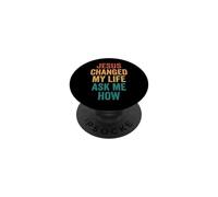 Jesus Changed My Life Ask Me How PopSockets PopGrip Adesivo