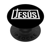 Jesus Christ Cross Faith Christian Religious Servant Of God PopSockets PopGrip Adesivo