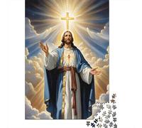 Jesus Christ Divine 1000 Componenti Carta Spessa Puzzle Familiare Livello Di Difficoltà Equilibrato Intrattenimento Fine Settimana A Domicilio Divertente 38x26cm/1000pcs