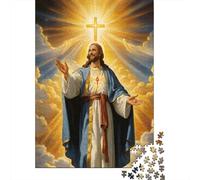 Jesus Christ Divine 1000 Componenti Cartone Resistente Puzzle Familiare Facile Da Pulire Imballaggio Pronto Per Il Regalo Attività Di Aggregazione 38x26cm/1000pcs