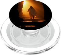 Jesus Christ Glorious Resurrection Christian Faith (Black) PopSockets PopGrip per MagSafe