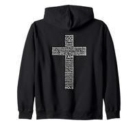 Jesus Christ Messiah Biblical Names Christian Faith Cross Felpa con Cappuccio