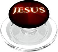JESUS: Christian Faith Glowing Name of Christ Resurrection PopSockets PopGrip per MagSafe