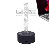 Jesus Christmas Lights Novel House Decorations, 3D Illusion, Touch Sensor