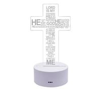 Jesus Christmas Lights Novel House Decorations, 3D Illusion, Touch Sensor